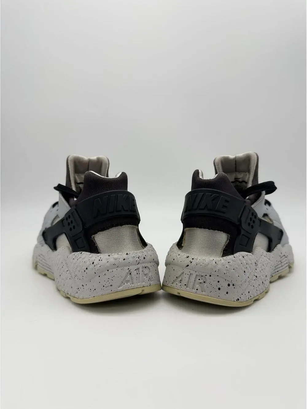 Nike Air Huarache Run Premium Men's Sneaker Pure Platinum Black Size 8